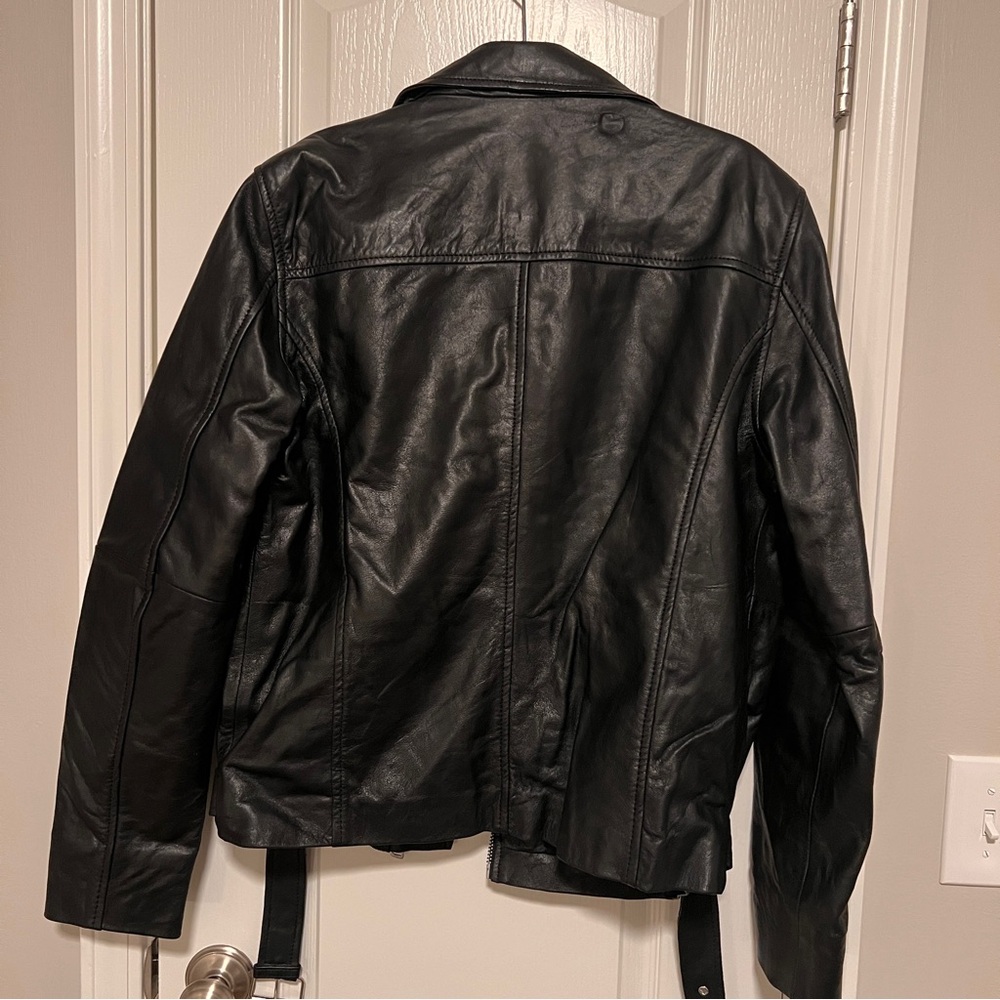 Nasty Gal Black Leather Biker Jacket - Picture 5 of 8